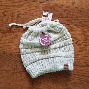 SO Messy Bun Beanie